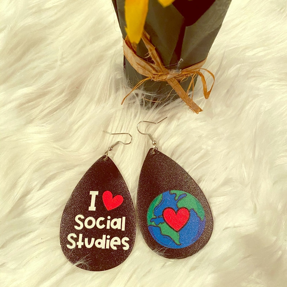New- Social Studies earrings